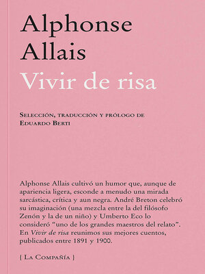 cover image of Vivir de risa